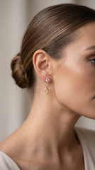 Pink Zircon Tulip Jewellery Set
