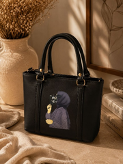 Black Hijabi Art Mini Tote Bag