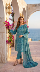 Bin Qasim Chikankari Premium Lawn Suit