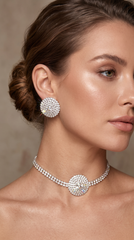 Silver Tulip Jewellery Set