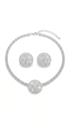 Silver Tulip Jewellery Set