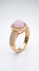 Rose Halo Ring Lavender