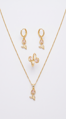 Pink Tulip Jewellery Set