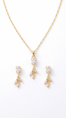 White Zircon Tulip Jewelry Set