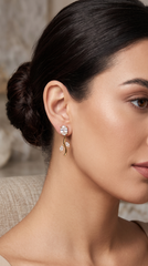 White Zircon Tulip Jewelry Set