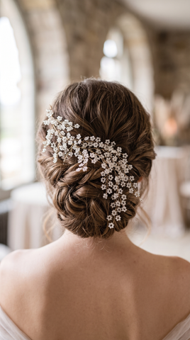 Pearl Crystal Hair Vine | Bridal Beaded Hair Accessory for Wedding and Special Occasions
