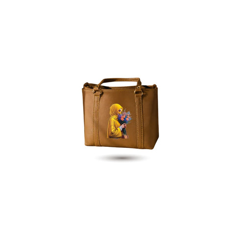 Mustard Hijabi Art Tote Bag