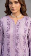 Print Kari by Noor Fatima Vol-1572 Lavender 3 Piece Unstitched Premium Lawn Suit | Daman Lace Embroidered Shirt with Digital Printed Dupatta & Trouser